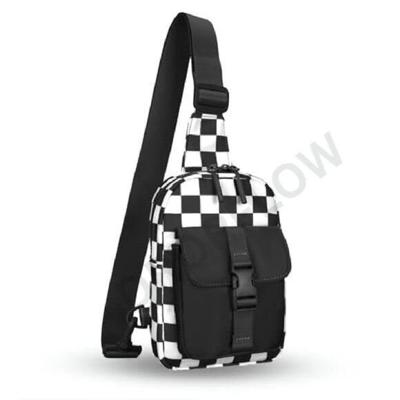 Crossbody Bum Bag Multi-Compartment Adjustable Straps Lightweight Travel Chic - Picture 2 of 8